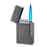 HULIANFU New  Loudly Gas Lighter Square Metal Sideslip Mini Lighters Flint Cigarette Lighters Smoking Accessories Gadgets for Men