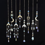 HULIANFU Sun Catchers Ornament K9 Color Crystal Wind Chimes Window Sill Outdoor Decor Car Ornament Christmas Home Decoration