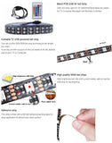 HULIANFU LED Strip Light USB 2835SMD DC 5V Flexible LED Lamp Tape Ribbon RGB 0.5M 1M 2M 3M 4M 5M Backlight