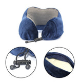 HULIANFU U Shaped Memory Foam Neck Pillows Soft Travel Pillow Massage Neck Pillow Sleeping Airplane Pillow Cervical Healthcare Bedding