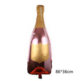 HULIANFU Large Wine Glass Wine Bottle Foil Balloon Party Supplies Round Beer shape ballon Celebrate victory birthday wedding party