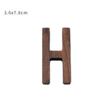 HULIANFU NEW Nordic Style Black Walnut Letter Decorative Letters Combination Wall Decoration DIY Letter Home Decoration Wooden Alphabet