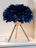 HULIANFU table lamps for bedroom modern luxury living room led feather lamp for bedroom bedside lamp desk lamp aesthetic girl cute nordic