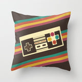 HULIANFU Super Hot Game Fans Video Gamepads Cushion Cases Retro Games Decorative Pillows Case Livingroom Sofa Couch Bed Car Throw Pillows