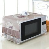 HULIANFU Microwave Oven Dust Cover Oil-proof Natural Material Breathable Protection With Storage Bag   Kitchen Supplies