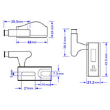 HULIANFU LED Inner Hinge lamp Under Cabinet Light Universal Wardrobe Light Sensor Led Armario For Cupboard Closet Kitchen Bedroom