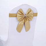 HULIANFU Wedding Ceremony Decor 10 Pieces Red Blue Already Bow Tie Hotel Banquet Chair Sash Band Conference Event Birthday Party Favor