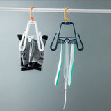 HULIANFU Multifunctional Shoe Rack Folding Hanging Double Hook Shoes Windproof Double Sun Rotating Foldable Drying Rack