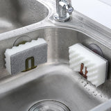 HULIANFU Kitchen Organizer Suction Cup Sink Drain Rack Sponge Storage Holder Kitchen Sink Soap Rack Drainer Rack  Bathroom Accessories