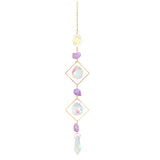 HULIANFU Prism Suncatcher,Hanging Window Crystals,Rainbow Light Catcher,Crystal Sun 50mm Catcher,Summer Gift,Octagon Beads