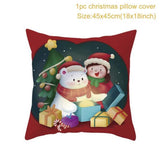 HULIANFU Santa pillowcase Happy New Year 2023 Xmas Gifts  Christmas Decor For Home Merry Christmas Ornament Navidad Natal Xmas Gifts