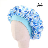 HULIANFU Women Night Sleep Hat Adjust Satin Bonnet Hair Styling Cap Long Hair Care 29 Styles Silk Head Wrap Shower Cap Hair Styling Tools