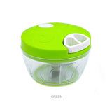 HULIANFU Kitchen Pulling Manual Food Rope Processor Shredder Vegetable Meat Garlic Onion Chopper Slicer Household Hand Mincer Tool