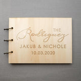 HULIANFU Personalized Wedding Guestbook,Rustic Unique Wedding Guest book,Wood Wedding Guest book,Custom Engraved Guest Book,Wedding Sign