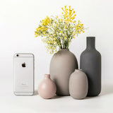 HULIANFU Modern Home Decor Glass Vase Minimalism Living Room Decoration Accessories Vase Decoration Household Flower Vases Gifts