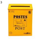 HULIANFU Retro Metal Mailboxes Wall Mounted Mail Box Mailbox Bucket Newspaper Letter Box Post Garden Decoration Garden Supplies
