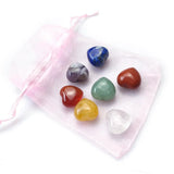 HULIANFU Natural Stone Crystal Gemstone Chakras Healing Quartz Mineral Ornament Home Decoration High Quality Gifts Box 14/10/8/7 PCS/Set