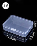 HULIANFU Mini Boxes Rectangle Clear Plastic Jewelry Storage Case Container Packaging Box for Earrings Rings Beads Collecting Small Items