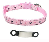 HULIANFU Personalized ID Free Engraving Cat Collar Safety Breakaway Small Dog Cute Nylon Adjustable for Puppy Kittens Necklace