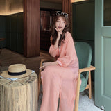 Hulianfu Women Blouse Sun Protection Fashion Long Lantern Sleeve Outerwear Sheer All-match Thin Beach Street Comfort Korean Style Leisure