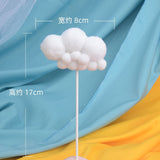 HULIANFU Soft Clay Number Balloon Cake Birthday Topper 1st Birthday Party Decorations Kids Baby Shower Girl  Happy Birthday Cake Topper