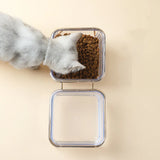 HULIANFU Non-Slip Pet Bowls For Cats Food Cat Water Bowl Double Cat Bowl Dog Bowl Pet Feeding Cat Dogs Feeder Protection Cervical