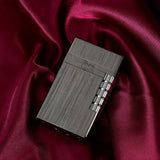 HULIANFU New  Loudly Gas Lighter Square Metal Sideslip Mini Lighters Flint Cigarette Lighters Smoking Accessories Gadgets for Men