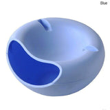 HULIANFU Multifunctional Plastic Double Layer Dry Fruit Containers Snacks Seeds Holder Desktops Plate Dish Organizer Storage Box Garbage