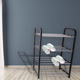 HULIANFU Shoe Rack Four Layers PP Storage Shoes Hanger Practical Shoes Shelf Household Supplies Slipper Black Creative