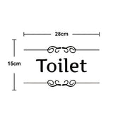 HULIANFU WC Toilet Entrance Sign Door Stickers For Public Place Home Decoration Creative Pattern Wall Decals Diy Funny Vinyl Mural Art
