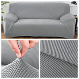 HULIANFU Polar Fleece Fabric Universal Sofa Cover Euro Sofa Covers For Living Room Stretch Sectional Corner Sofa Cover Plaids On The Sofa