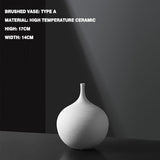 HULIANFU Simple Nordic Style Vases Handmade Art Zen Vases High-Quality Luxury Bedside Restaurant Decorations TV Cabinet