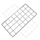 HULIANFU Modern Home Wall Decoration Iron Grid Nordic Art Photo Displaying Frame Party Metal Shelf Mesh Postcards DIY Racks