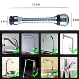 HULIANFU Kitchen Gadgets 2 Modes 360 Rotatable Bubbler High Pressure Faucet Extender Water Saving Bathroom Kitchen Accessories Supplies
