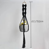 HULIANFU New arrival good quality handmade macrame plant hanger, pot holder  pot hanging  pot tray for garden for home