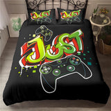 HULIANFU 3D Printed Bedding Set Unisex Adults Teens Game Queen King Single Duvet Cover With Pillowcase Bedclothes
