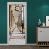 HULIANFU  Simulation Of Gilt Leaves DIY Door Stickers Home Decoration Wall Sticker Kitchen Art Mural Peel &amp; Stick Waterpoof PVC Wallpaper