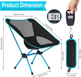 HULIANFU Outdoor Portable Camping Chair Oxford Cloth Folding Lengthen Camping Seat for Fishing BBQ Festival Picnic Beach Ultralight Chair