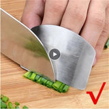 HULIANFU Stainless Steel Finger Guard Finger Hand Cut Hand Protector Knife Cut Finger Protection Tool Kitchen Cooking Knives Accessories