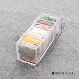 HULIANFU Stacking Pants Drawer Divider Organizer Jeans Compartment Storage Box Can Washed Home Closet Clothes Drawer Mesh Separation Box