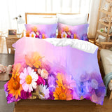 HULIANFU Oil Painting Flowers Digital Printing Bedding Sets Children Adult Bedclothes Quilt Art Duvet Cover Set Single King Queen Size