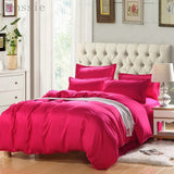 HULIANFU Pure Color Double Duvet Single Twin Comforter Bedding Set 2/3 Bed Cover Set King Queen Size Bed Box Duvets Linen Quilt Cover