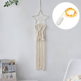 HULIANFU Macrame Dream Catcher Boho Home Decor Moon Ramadan Decoration Macrame Wall Hanging Baby Nordic Room Decoration Kids Nursery