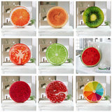 HULIANFU Thicken Fruit Design Round Soft Plush Cushion Tatami Office Chair Cushion Kindergarten Cartoon Cute Seat Pad