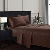 HULIANFU Simple Queen King Size Bed Sheet Sets Stripe Bedding Sets Luxury Bed Linens Bed Sheets And Pillowcase For Single Double Bed
