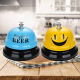 HULIANFU Service Call Bell Metal For Hotel Restaurant Counter Desk Bell Ring Call Front Desk Kitchen Bar Service Call Desk Function Home