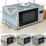 HULIANFU Microwave Oven Dust Cover Oil-proof Natural Material Breathable Protection With Storage Bag   Kitchen Supplies