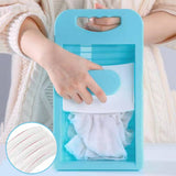 HULIANFU Underwear Washboard Portable Mini Underwear Socks Washing Board Anti Slip Thick Baby Clothes Cleaning Tool Bathroom Accessories