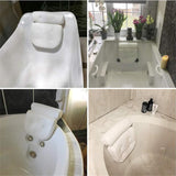 HULIANFU SPA Non-Slip Bath Pillow with Suction Cups Bath Tub Neck Back Support Headrest Pillows Thickened Home Cushion Accersory