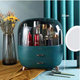 HULIANFU Large Capacity Makeup Organizer Cosmetic Storage Box Drawer Type Desktop Finishing Rack Dustproof Lipstick Beauty Mask Case